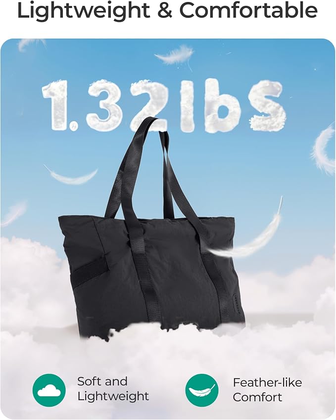 BAGSMART Tote Bag for Women, Tote Bag with Zipper Work Tote with Compartments Nurse Shoulder Hanbag for Travel, Gym - Image 6