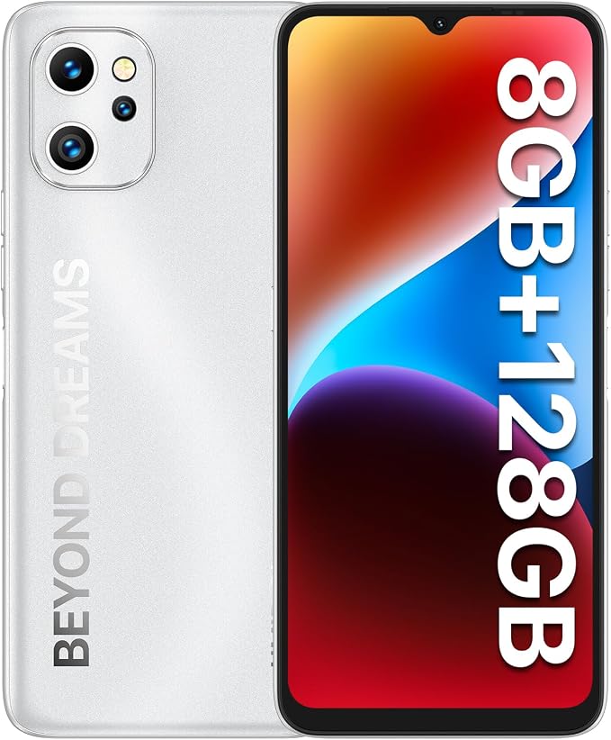 UMIDIGI Cell Phone, F3 8GB+128GB Smartphone Unlocked, 48MP AI Triple Camera, 6.7inch HD Full Screen, 5150mAh Battery,18W Fast Charging, Android 11 Phone Unlock, Type-C,4G Dual SIM, NFC by UMIDIGI