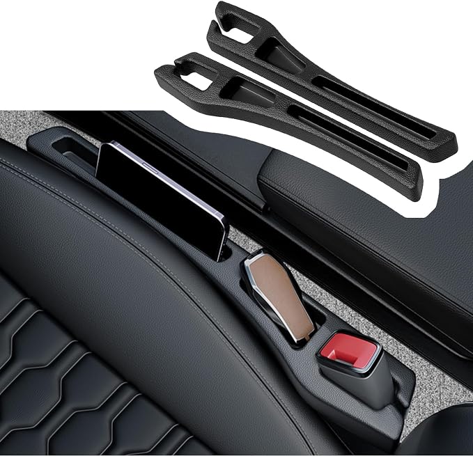 2PCS Car Seat Gap Filler Organizer,2 in 1 Car Gap Filler with Fill and Storage Function for Storing Phones Keys Cards,Universal Multifunctional No Drop Seat Guard for Cars - Image 7