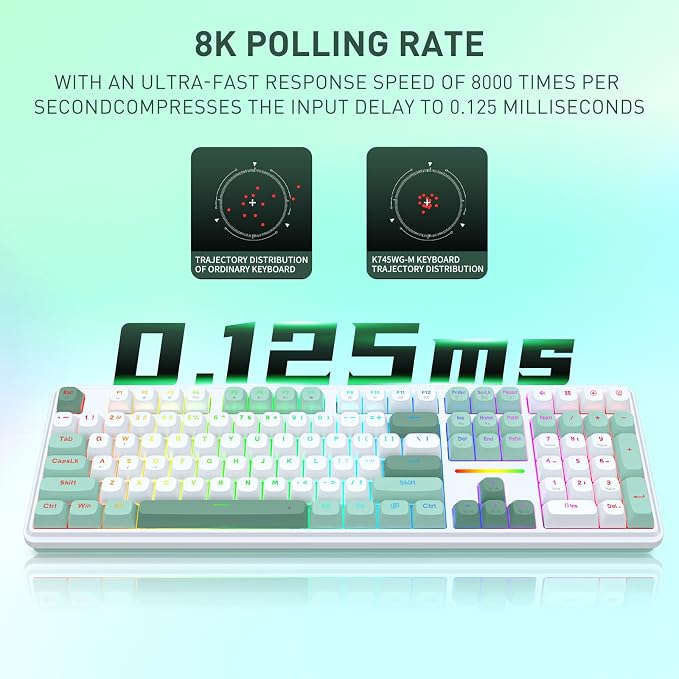 Redragon K745 HE Wired Hall-Effect Magnetic Rapid Trigger Gaming Keyboard | Multi-Function Control Wheel, Silky POM 8K Switches for Valorant & FPS Precision, Zero Delay, Practical 108-Key, PRO Software - Image 5