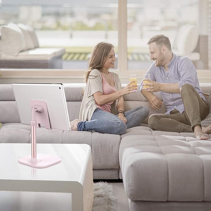 Doboli Cell Phone Stand, Valentine's Day Gifts for Teens Girls Boys Adults Women Men Mom Wife, Phone Stand for Desk, Phone Holder Stand Compatible with iPhone and All Mobile Phones Tablet, Pink - Image 6