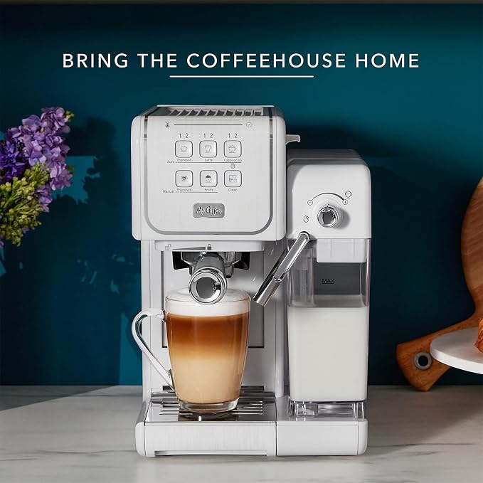 Mr. Coffee One-Touch CoffeeHouse - Espresso, Cappuccino, and Latte Maker, with Easy Serving Espresso (ESE) Pod compatibility - White - Image 7