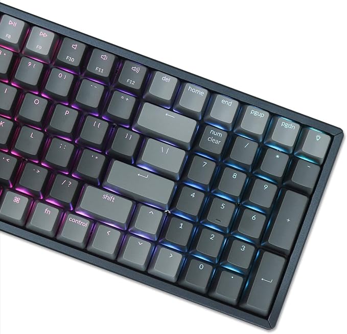 Keychron K4 Wireless Bluetooth/USB Wired Gaming Mechanical Keyboard, Compact 100 Keys 96% Layout RGB LED Backlit Gateron G Pro Red Switch N-Key Rollover, Aluminum Frame for Mac Windows, Version 2 - Image 3