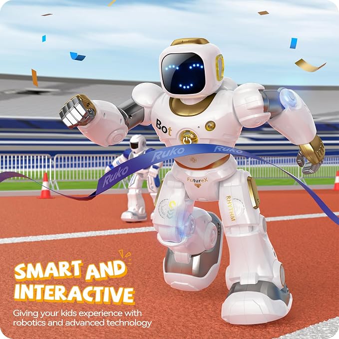 Ruko 1088 Programmable Robot Toy for Kids, STEM Learning Gift, Gold | Large Interactive Robot with Remote Control, App Control, Birthday Gift for Boys & Girls Ages 4 5 6 7 8 9 - Image 6