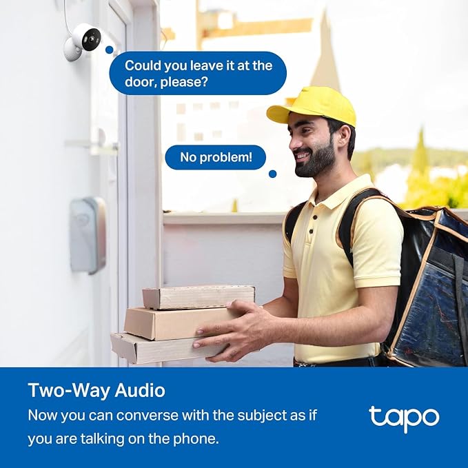 Tapo 2K Indoor/Outdoor Wired Security Camera - Works as a Baby Monitor & Pet Camera, Person/Motion/Baby Cry Detection, 2-Way Audio, Siren, Subscription-Free SD Storage or Optional Cloud, C113 (2-Pack) - Image 9