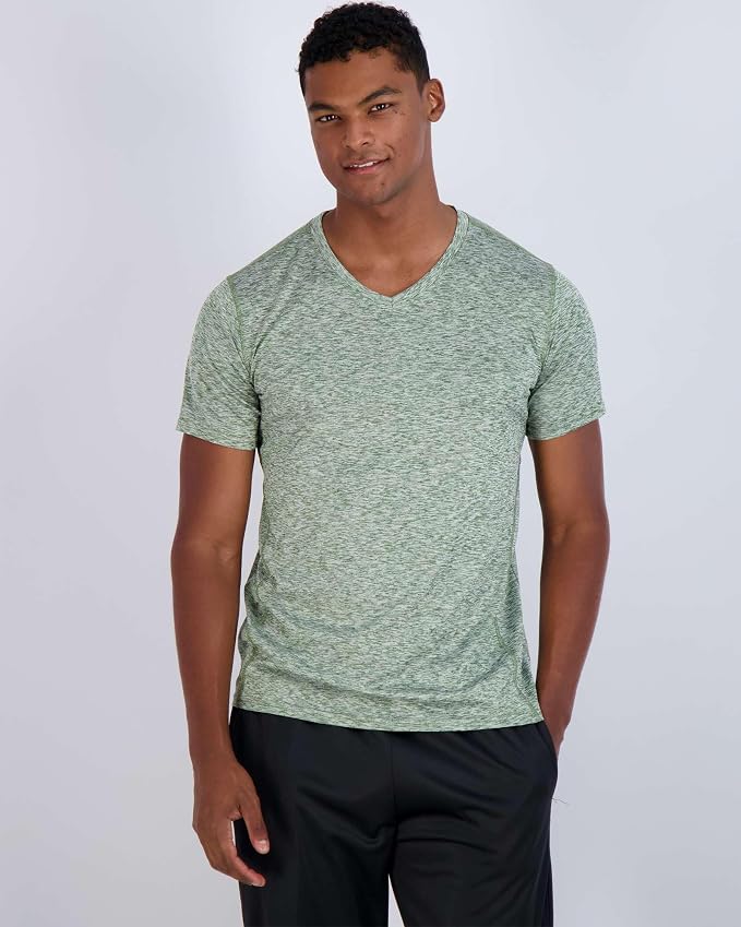 5 Pack Men's Dry Fit V Neck Gym Workout T Shirts Athletic Moisture Wicking | Cooling, Quick Dry, Breathable, Short Sleeve, Exercise, Cycling, Sports, Outdoor, Fitness, Golf, Crossfit, Hiking, Tennis - Image 2