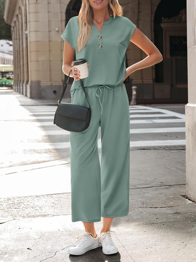 LILLUSORY Two Piece Lounge Sets for Women Vacation Beach Travel Airport Fall Outfits Casual Cruise Fashion 2026 - Image 2