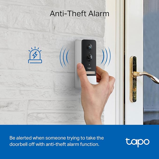 Tapo TP-Link Smart Video Doorbell Camera, Chime Included, 2K 5MP, Color Night Vision, 2-Way Audio, Free AI Detection, Cloud/SD Card Storage, Works w/Alexa & Google Home, D230S1 - Image 10