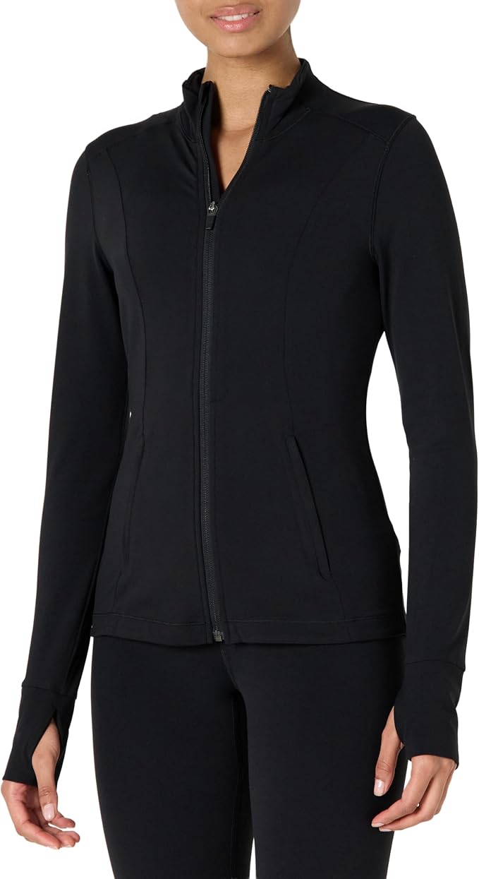 Amazon Essentials Women's Active FormFlex Buttery Soft Slim Fit Quarter Zip Long Sleeve Pullover Jacket by AmazonEssentials