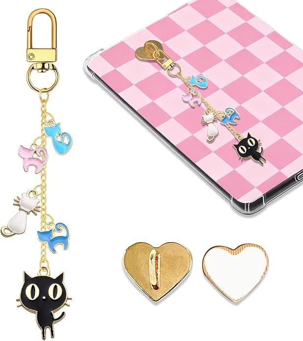 Charm Chains for Kindle,Cute E-reader Phone Charm Bracelets Accessories Compatible for Kindle E-Reader Phone iPad AirPod,Gifts for Reader Booklovers by Unknown