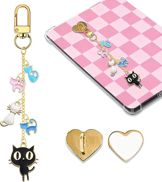 Charm Chains for Kindle,Cute E-reader Phone Charm Bracelets Accessories Compatible for Kindle E-Reader Phone iPad AirPod,Gifts for Reader Booklovers by Unknown