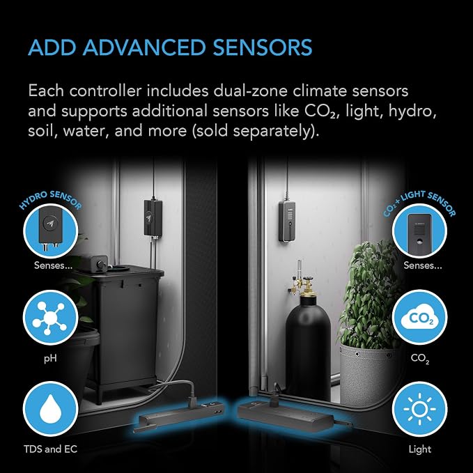 AC Infinity Outlet AI+, Environment Controller, Smart WiFi Power Strip, Dual-Zone Temperature Humidity, Individual Control 8 Plugs, AI Targeting, Thermostat Greenhouse Aquarium Terrarium Home, 1800W - Image 5