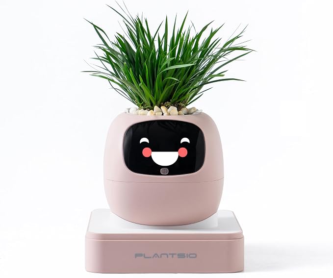 PLANTSIO Ivy Interactive AI Desk Companion, Smart Plant Pet with 100+ Expressions, Cute Indoor Planter for Office Decor, Unique Gift for Plant Lovers & Coworkers(Blush) - Image 9