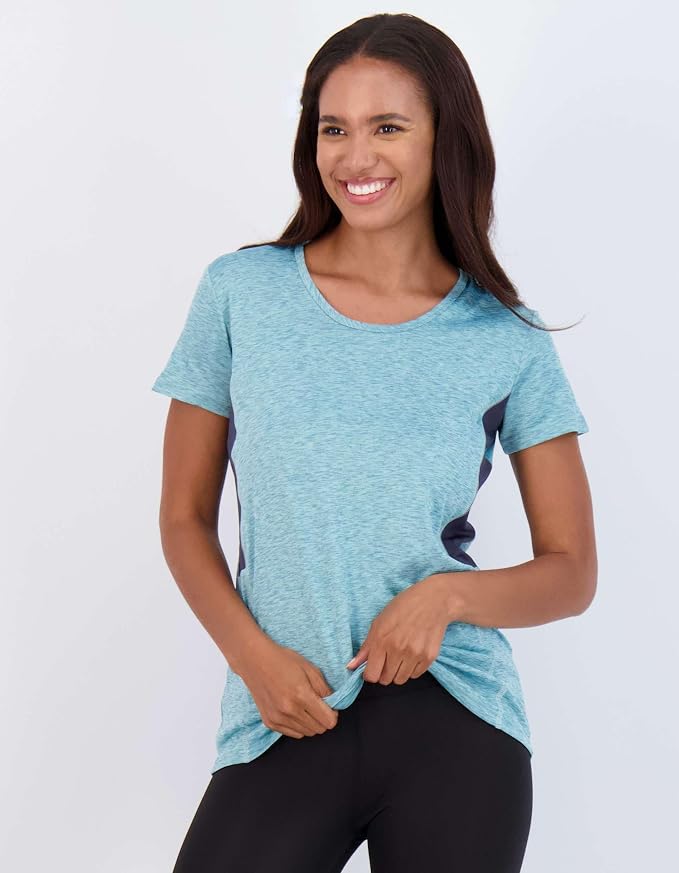 5 Pack Women's Dry Fit Short Sleeve Athletic Gym Workout Running Tops | Available in Plus Size, Exercise, Sports, Fitness, Quick Dry, Cooling, Moisture Wicking, Loose Basic Tees, Yoga, Pilates - Image 2