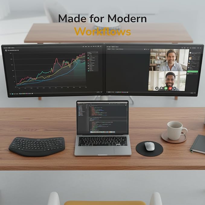 Mount-It Dual Monitor Arm for Desk, Full Motion Steel Mount 17-32 Inch | Holds up to 19.8 lbs per Arm, VESA 75x75 100x100, C-Clamp and Grommet Base, Cable Management, Height Adjustable, White - Image 9