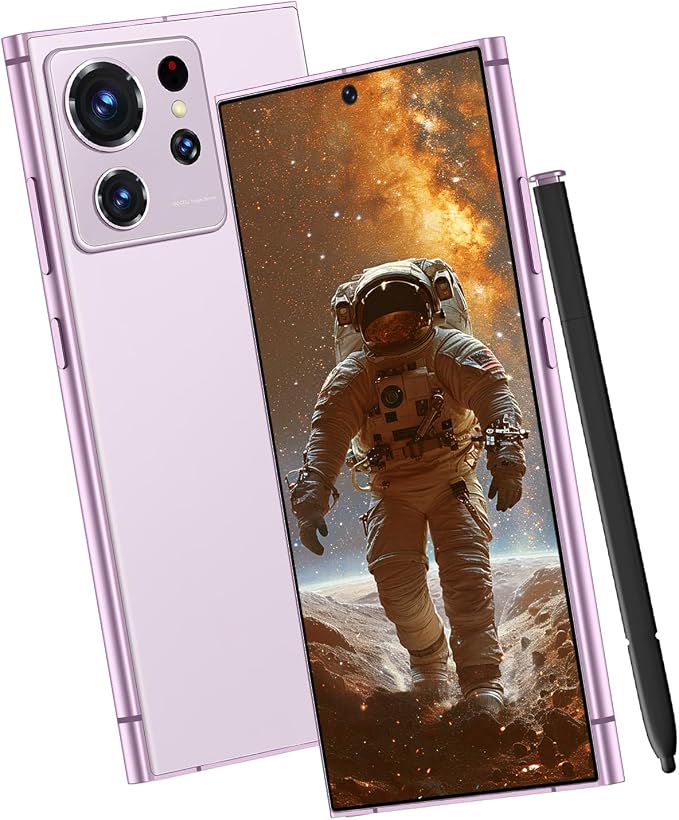 S24 Ultra Unlocked Cell Phones Smartphone with Built-in Pen 8+256GB Android 13 Phones 6.8" HD Screen Dual SIM 108MP+48MP Camera (Pink) - Image 2