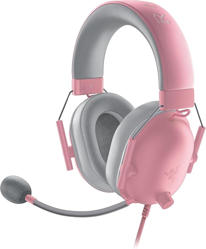 Razer BlackShark V2 X Wired PlayStation Gaming Headset, Pink | 50mm Drivers, Cardioid Mic, Lightweight, Comfortable Noise Isolating Earcups, For PS5, Xbox Series X, PC, Switch, 3.5 mm Jack - Image 8