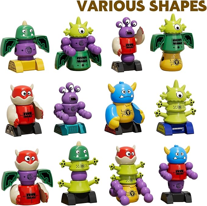 TEMI Magnet Robot Toy for Kids 3-5 Years Old | Monster Magnet Toys Stacking Transform Toys with Storage Box, Set for 3 4 5 6 7 Years Old Boys, Christmas and Birthday Gifts - Image 3