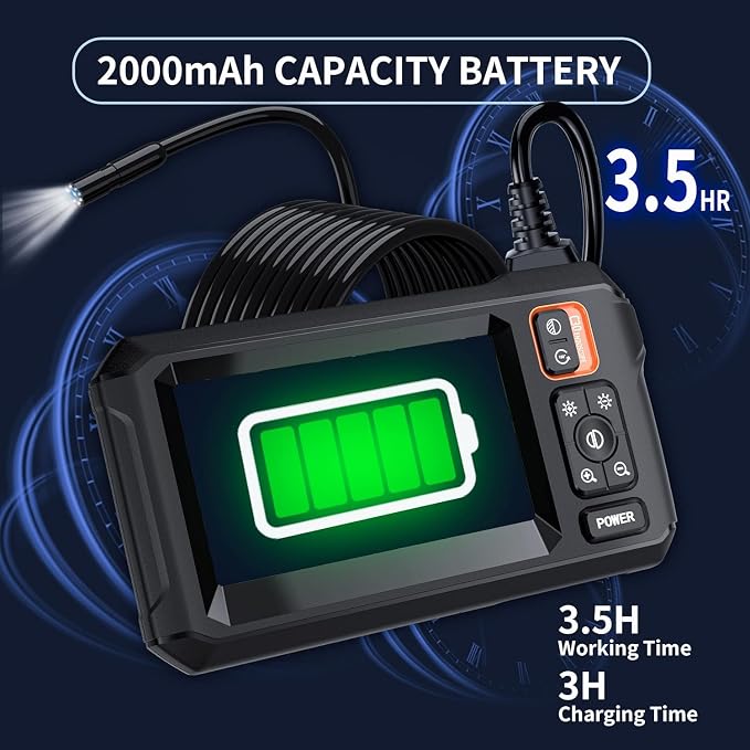 Daxiongmao Endoscope Camera with Light, 1080P HD Borescope, IP67 Waterproof Snake Camera – Ideal for Inspecting Walls, Vents, Automotive Engines, Pipes – A Great Gift Tool for Men (50ft) - Image 6