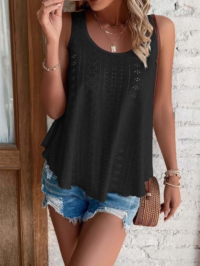 ATHMILE Women's Tank Tops Sleeveless Summer Top Spaghetti Strap Spring Shirt Loose Fit Beach Vacation 2026 Casual - Image 3