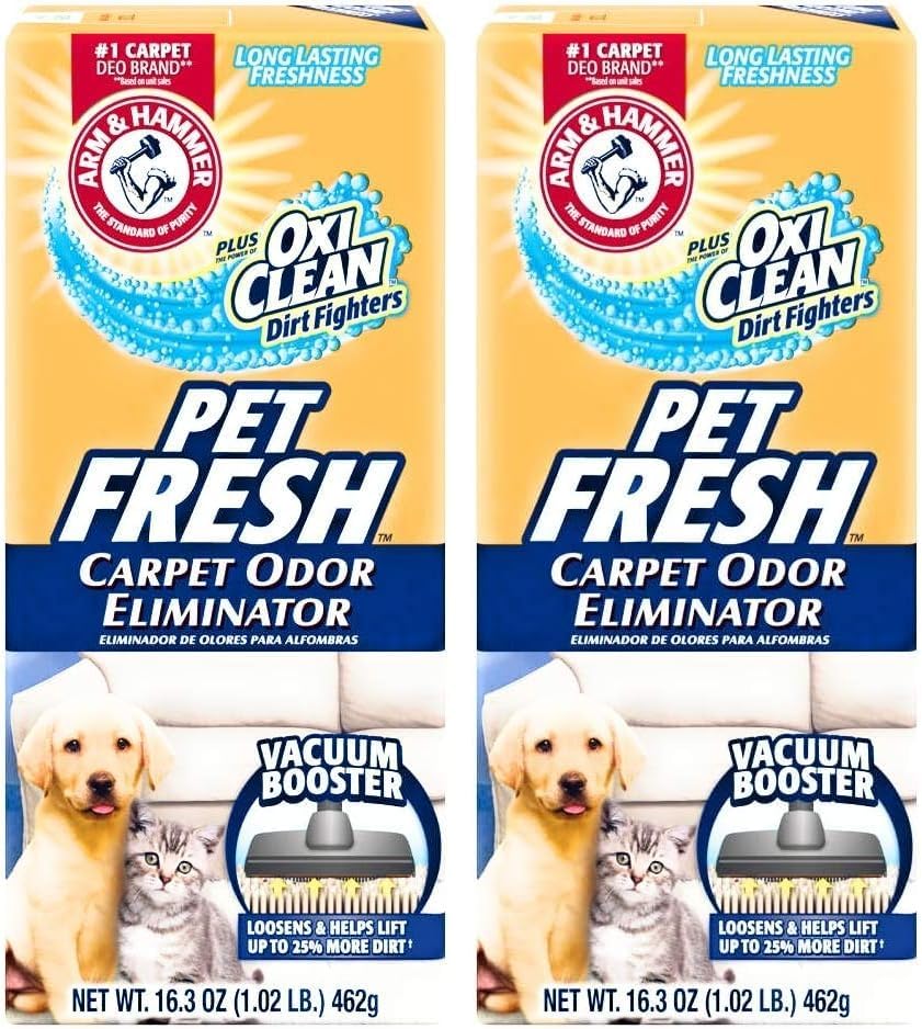 Pet Fresh Carpet Odor Eliminator, 16.3oz, Pack of 2 by ARMHAMMER