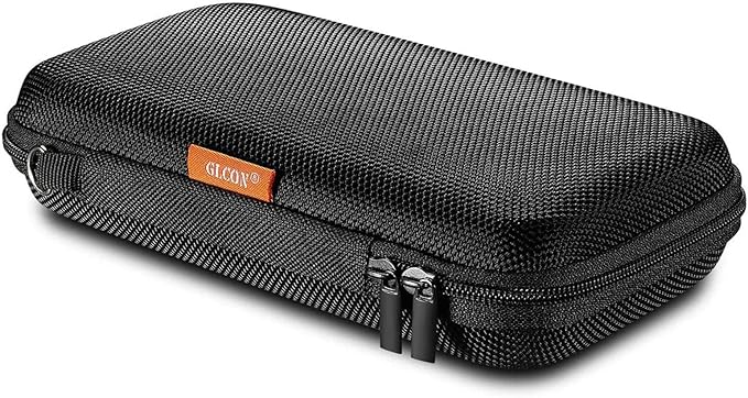 Portable Protection Hard EVA Case for External Battery, Cell Phone, GPS, Hard Drive, USB/Charging Cable, Small Carrying Bag Mesh Inner Pocket, Zipper Enclosure, Universal Travel Pouch Bag by GLCON