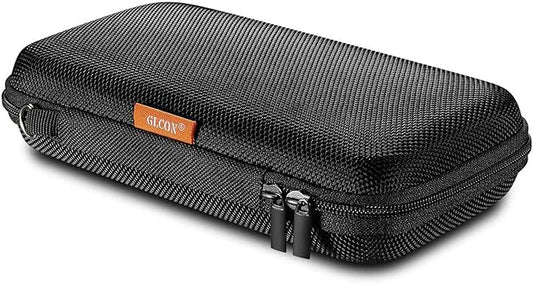 Portable Protection Hard EVA Case for External Battery, Cell Phone, GPS, Hard Drive, USB/Charging Cable, Small Carrying Bag Mesh Inner Pocket, Zipper Enclosure, Universal Travel Pouch Bag by GLCON