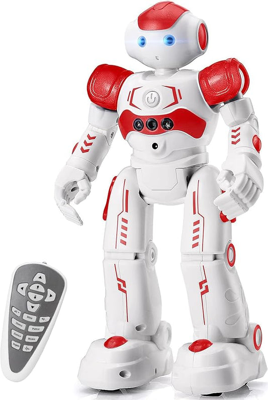 KingsDragon RC Robot Toys for Kids, Gesture & Sensing Programmable Remote Control Smart Robot for Age 3 4 5 6 7 8 Year Old Boys Girls Birthday Gift Present,Red by KingsDragon