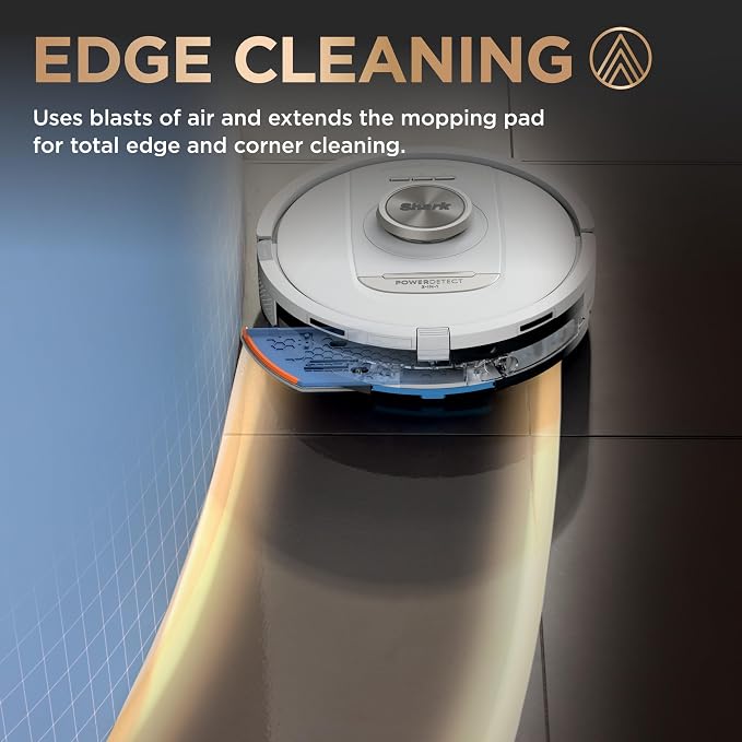 Shark PowerDetect | 2-in-1 Robot Vacuum & Mop for Carpets & Hard Floors | Powerful Suction & Mopping for Pet Hair | Self-Empty & Self-Clean NeverTouch Pro Base | 60-Day Capacity | White | AV2800ZE - Image 7