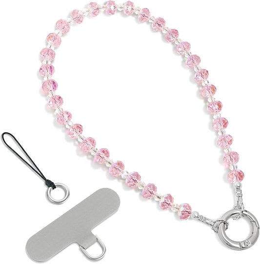SURPHY Phone Charm, Handmade Beaded Phone Wrist Strap with Tether Tab | Phone Charm Strap, Phone Chain with Premium Metal Buckle, Wrist Strap Fits Cellphone Cases, Wallets, Bags, Keys by SURPHY