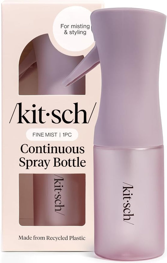 Kitsch Continuous Spray Bottle for Hair – Sheer Violet, 150ml | Fine Mister Spray Bottle & Water Spray Bottle – Recycled Hair Spray Bottle – Spray Bottles for Cleaning, Styling, & More by Unknown