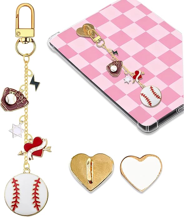 Charm Chains for Kindle,Cute E-reader Phone Charm Bracelets Accessories Compatible for Kindle E-Reader Phone iPad AirPod,Gifts for Reader Booklovers by Unknown