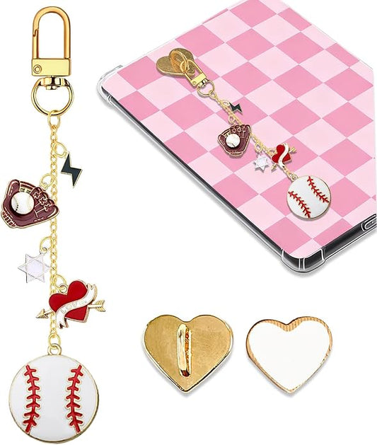 Charm Chains for Kindle,Cute E-reader Phone Charm Bracelets Accessories Compatible for Kindle E-Reader Phone iPad AirPod,Gifts for Reader Booklovers by Unknown