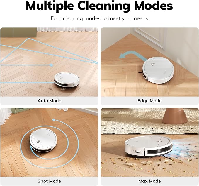 ILIFE V2 Robot Vacuum Cleaner, Tangle-Free Suction | 120 Mins Runtime, Slim, Self-Charging Robotic Vacuum Cleaner, Ideal for Pet Hair and Hard Floors - Image 7