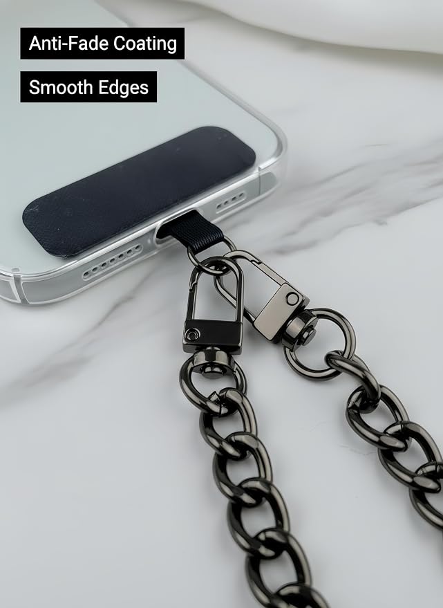 Metal Phone Wrist Lanyard Lightweight Aluminum Cellphone Strap Wristlet Classic Metal Phone Chain for Women and Men - Image 4