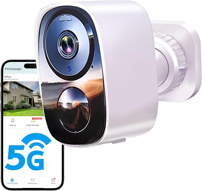 2026 Upgraded 2K Security Cameras Wireless Outdoor, Free Cloud Storage, 1-6 Months Battery Life, Waterproof, 2-Way Talk, AI Motion Detection Spotlight Siren Alarm Cameras for Home Security by Unknown