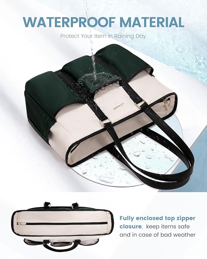 LOVEVOOK Work Tote Bag for Women, Teacher Tote Bag Nurse Bag, Utility Bag For Work/Travel/College/Daily, Large Purse Handbag With Multi Pockets - Image 5