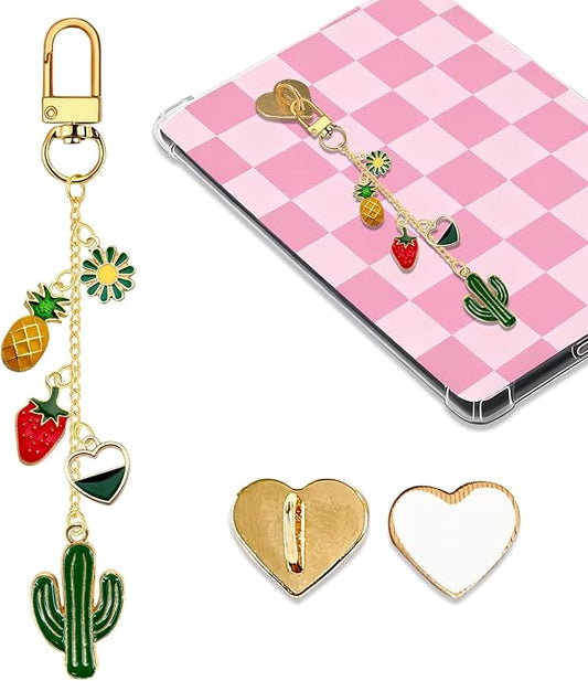Charm Chains for Kindle,Cute E-reader Phone Charm Bracelets Accessories Compatible for Kindle E-Reader Phone iPad AirPod,Gifts for Reader Booklovers by Unknown
