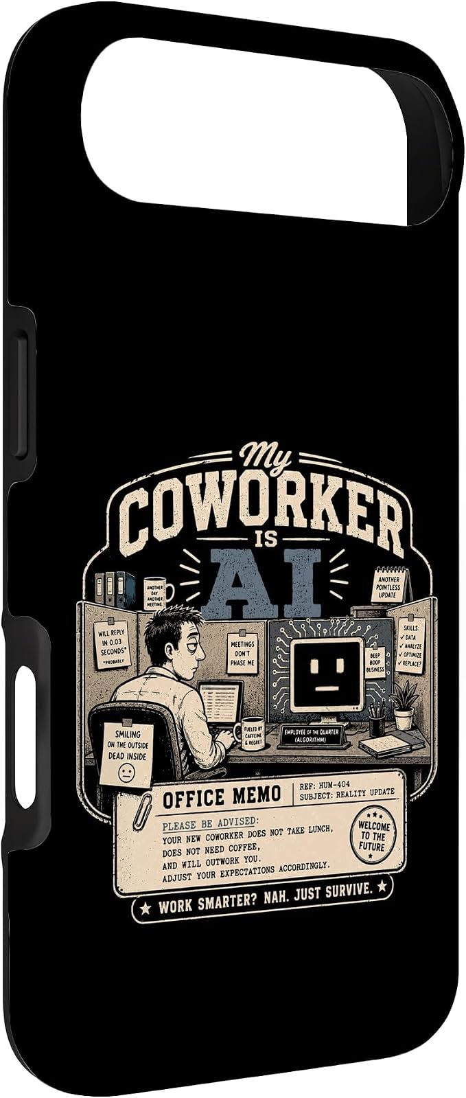 My Coworker is AI Office Humor Funny Workplace Replacement Case for iPhone Air - Image 2