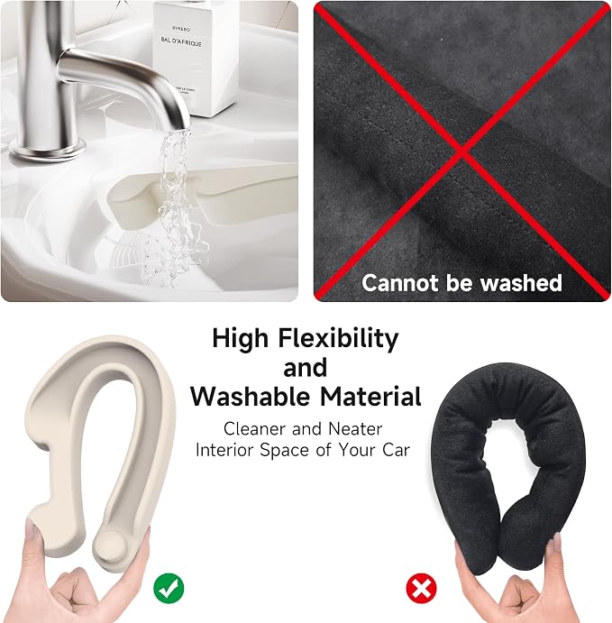 Givifive Car Seat Gap Filler Set of 2, Soft Foam Multifunctional Seat Side Gap Filler with Organizer & Hook Function, 3in1 Gap Stopper Universal Fit Car SUV Truck Fill The Gap Between Seat & Console - Image 8