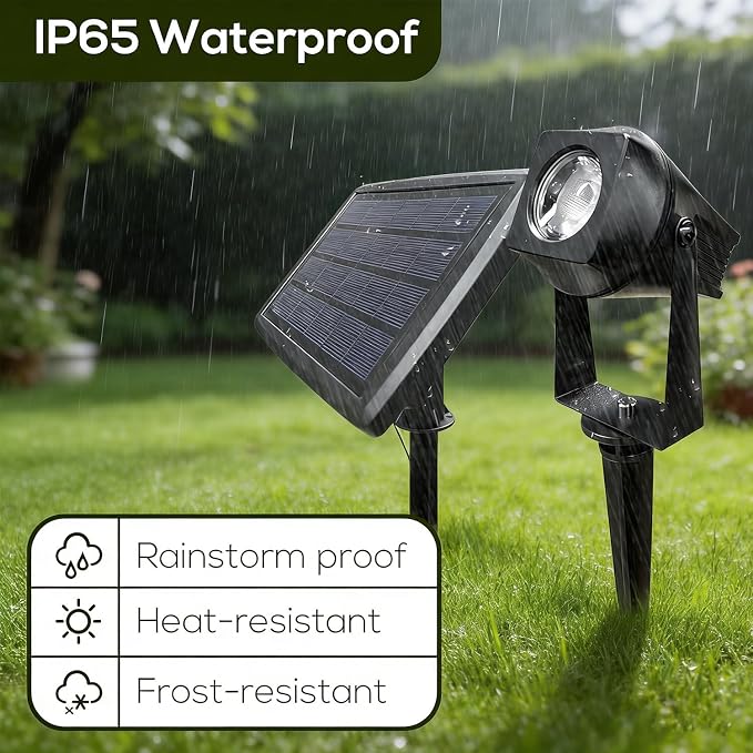Solar Smart Bluetooth Landscape Spotlights 4 Pack, RGBW Landscape Light, Solar Spot Lights Outdoor, Solar Outdoor Uplights for Garden Trees Yard Landscape - Image 4