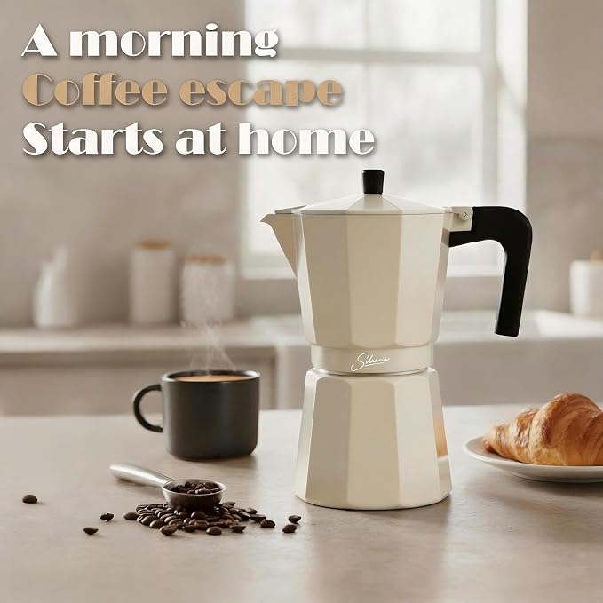 12 Cup Stovetop Espresso Maker Italian Moka Pot, Stove Top Cuban Coffee Maker, Greca Mocha Pot(Premium, 20 oz/600ml) - Image 3