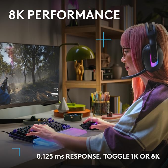 Logitech G512 X 98 TMR + Tactile Switch Mechanical Gaming Keyboard - Black | Hot-Swappable 9x TMR Rapid Trigger + Tactile Mechanical Switches, Gasket, PBT Keycaps, <8K, LIGHTSYNC RGB, for PC & Mac - Image 6