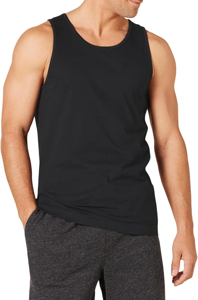 Amazon Essentials Men's Active Quick Dry Tech Stretch Moisture Wicking Lightweight Gym Tank Top by AmazonEssentials