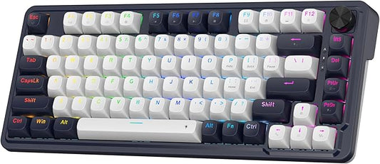 Redragon K673 HE Wired Hall-Effect Rapid Trigger Magnetic Gaming Keyboard | Multi-Function Control Wheel, Silky POM 8K Switches for Valorant & FPS Precision, Zero Delay, Compact 80% Size, PRO Software by REDRAGON