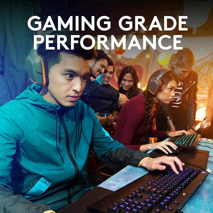 Logitech G213 Prodigy Wired RGB Gaming Keyboard - Black | Mech-Dome Keys, Palm Rest, Adjustable Feet, Media Controls, LIGHTSYNC RGB, USB, Compatible with Windows - Image 2