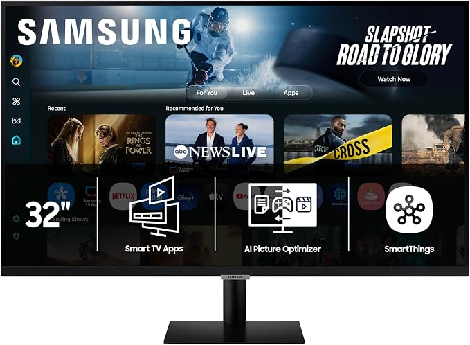 Samsung 32” Smart Monitor M7 (M70F) 4K UHD Display, Samsung Vision AI, Smart TV Apps, Gaming Hub, USB-C, HDMI and USB-A, Black, LS32FM702UNXZA, 2025 by Unknown