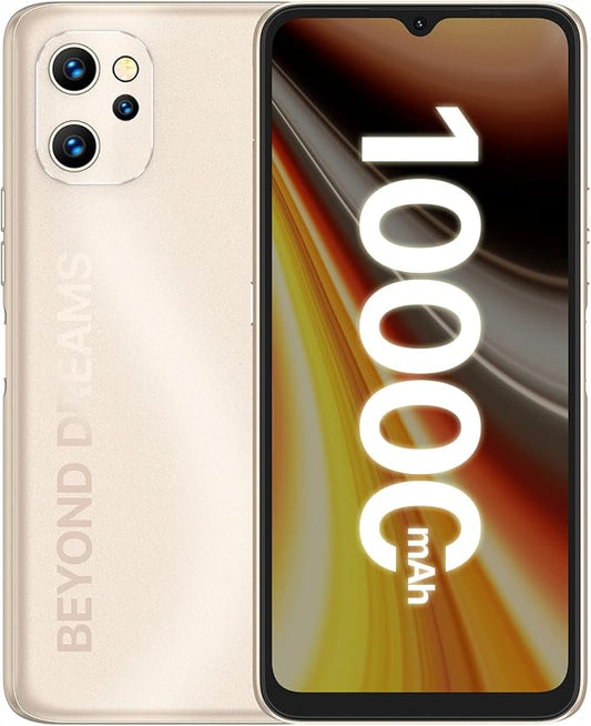 UMIDIGI Power 7 MAX Unlocked Cell Phone,6GB+128GB 10000mAh Battery,6.7" Full Screen + 48MP AI Triple Camera Android Smartphone,NFC,GPS,Face & Fingerprint,BLE 5.0, WiFi 2.4GHz/5GHz,Warranty,Gold by UMIDIGI