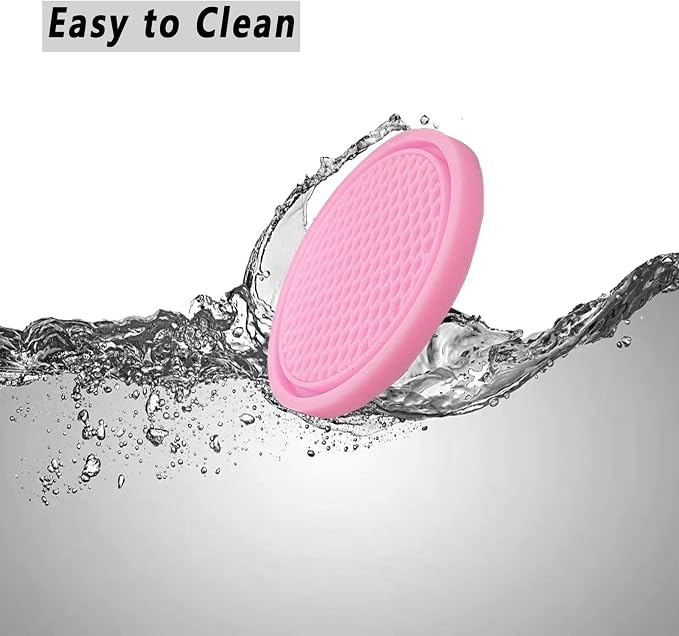 ZSDY Car Cup Coaster, 4PCS Universal Auto Non-Slip Cup Holder Embedded in Ornaments Silicone Coaster, Car Interior Accessories Sets, Pink - Image 7