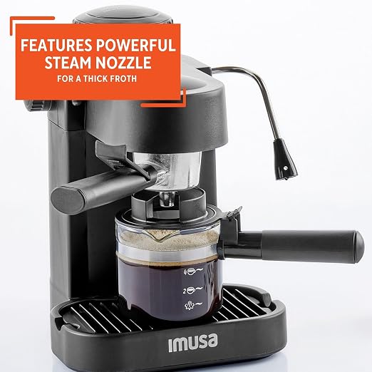 IMUSA USA GAU-18202 4 Cup Espresso/Cappuccino Maker,120 volts, Black - Image 7